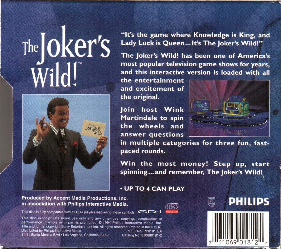 The Joker's Wild! box art for CD-i